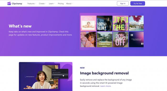 Clipchamp new feature